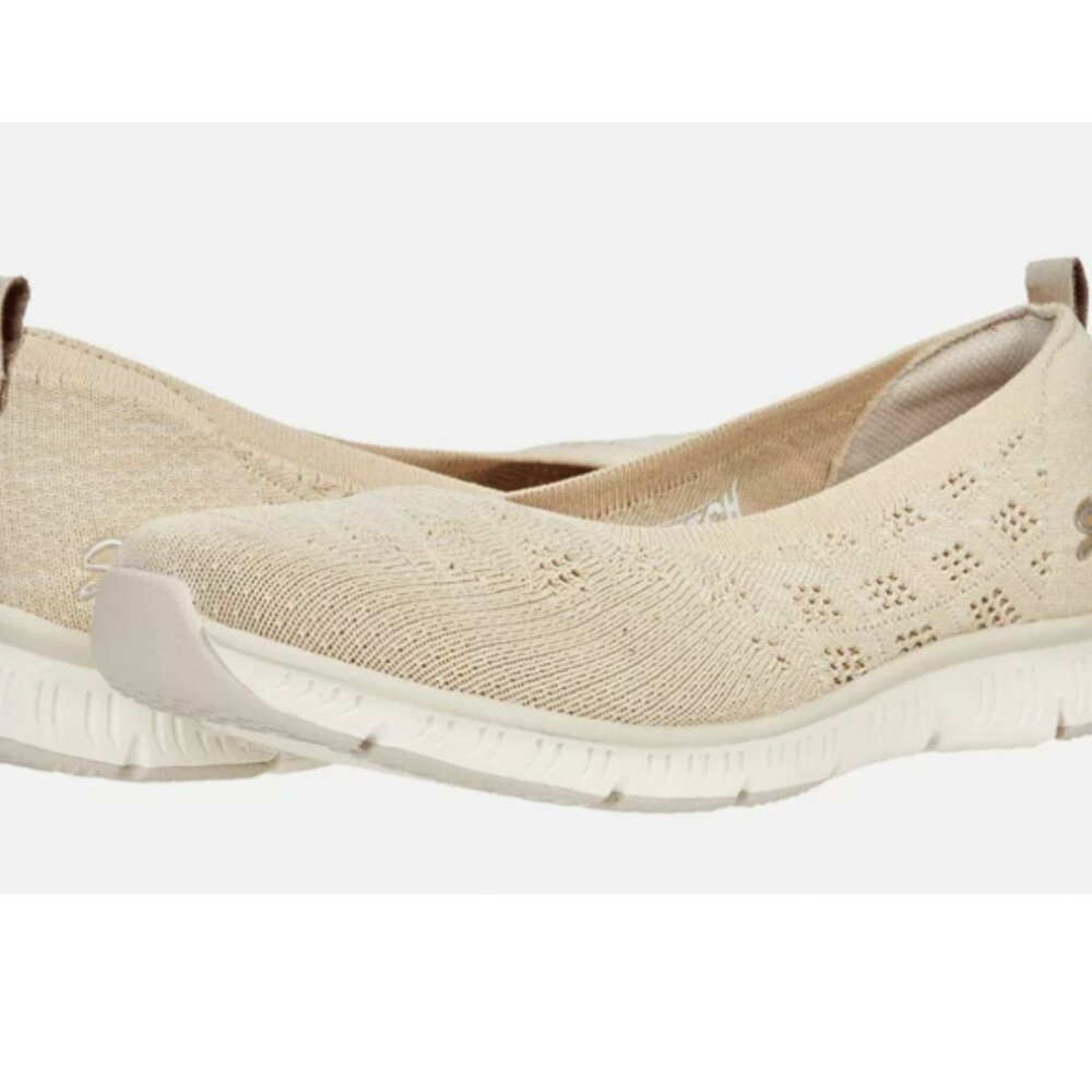 Skechers Be Cool in the Moment w/Air Cooled Memo0ry Foam Size 9 Natural Shoes